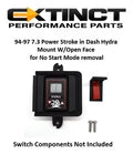94-97 7.3 Power Stroke in Dash Hydra Mount W/Open Face for No Start Mode removal