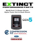 99-03 7.3 Power Stroke Hydra-Tuner Mount Cut In-Dash Compression Fit