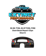 92-96 F150, 92-97 F250, F350 Dash Bezel Repair Clips (Glue In Optional)