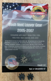 2005-2007 Ford Super Duty F250, F350 Dash Vent Repair Kit, with Key