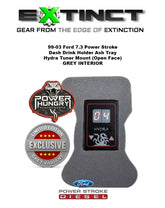 99-03 7.3 Power Stroke upper Ash Tray Hydra Mount (Open Face) Grey Interior