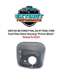 OEM 92-96 FORD F150, 92-97 F250, F350 Fuel Filler Neck Housing "Primer Black"