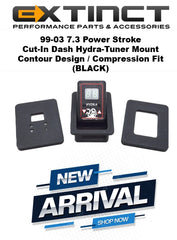 99-03 7.3 Power Stroke Hydra-Tuner Mount Contour Design/Compress Fit (BLACKOUT)