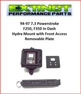 94-97 7.3 Power Stroke In Dash Hydra Mount w/ Removable Front Cover