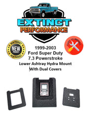 1999-2003 Ford Super Duty 7.3 Powerstroke Lower Ashtray Hydra Mount, Dual Covers
