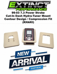 1999-2003 Ford 7.3 Power Stroke Hydra Tuner cut-in dash mount, khaki