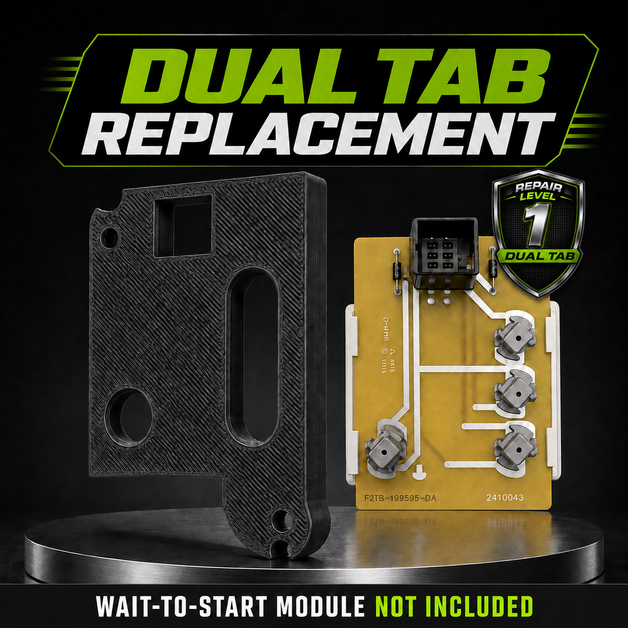 1992-1997 Ford 7.3 IDI Power Stroke Wait To Start WTS Dual Tab Repair Mount Kit