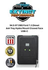 94-97 OBS Ford 7.3 F250, F350 Closed Face Ash tray Hydra Mount Type-C Port