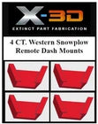 FISHER WESTERN SNOWPLOW FISHSTICK DISPOSABLE CONTROLLER MOUNTING BRACKETS
