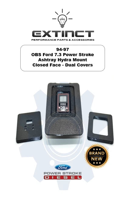 1994-1997 Ford Power Stroke 7.3 Ashtray Hydra Mount Dual Retention Covers