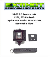 94-97 7.3 Power Stroke In Dash Hydra Mount w/ Removable Front Cover
