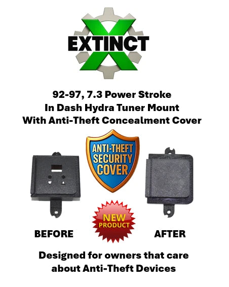 94-97 Ford 7.3 Diesel In-Dash Hydra Mount Anti-Theft Cover